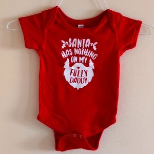 Rabbit Skins Christmas onesie - Sz 18 Months